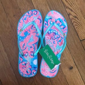 NWT Lilly Pulitzer Flip Flops